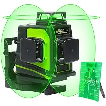 Amazon | Huepar 3x360° レーザー墨出し器 グリーン 緑色 レーザー