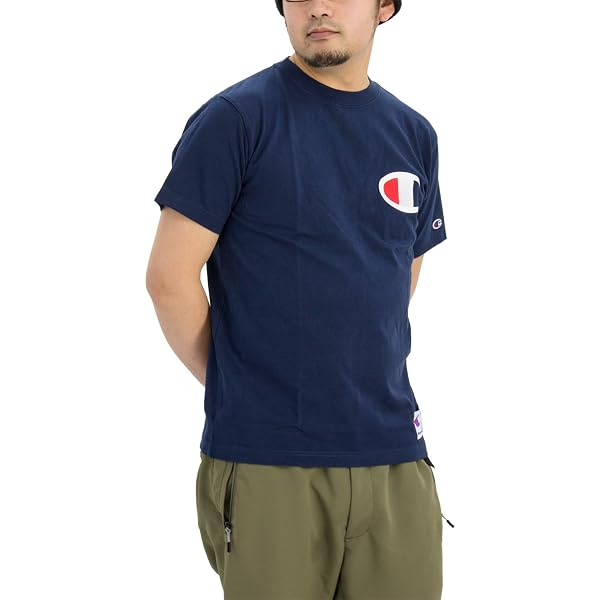 Amazon | [チャンピオン] プラクティスフットボールTシャツ RUNNINGMAN 