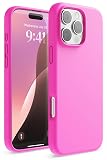 【elago】iPhone16ProMaxケース シリコン耐衝撃指紋防止サラサラ アイスレッド
