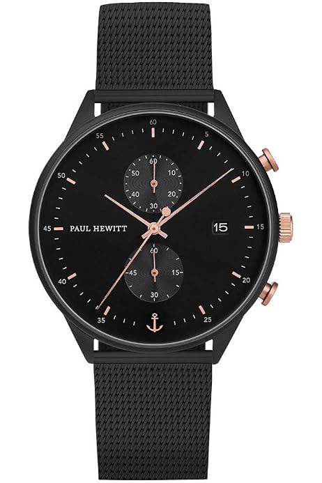 Paul Hewitt Mens Chronograph Quartz Watch with Stainless Steel Strap  PH-C-B-BSS-5M : Paul Hewitt: Amazon.com.au: Clothing, Shoes \u0026 Accessories