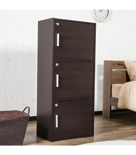 ガラ子 Amazon｜ニトリ カラーボックス 連結できる Nカラボ 扉付き 3段