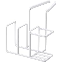 Amazonベーシック スポンジ&ブラシホルダー スモーク Amazon｜山崎実業(Yamazaki) 蛇口にかけるスポンジ&ブラシホルダー