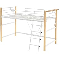 【高さ150cm】ロフトベッド パイプベッド シングル ロータイプ 分割可能 Amazon｜STPZHXC ロフトベッド パイプベッド シングル 耐荷重