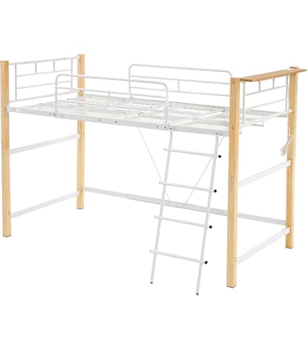 Amazon｜Chic ZONE ロフトベッド ロータイプ 木目 コンセント