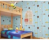 壁紙シール リフォームシート　DIY　防水、カビ　アニマル　ストライプ　リメイクシート　はがせる 45cm×10m　子供部屋インテリア　ｐｖｃ