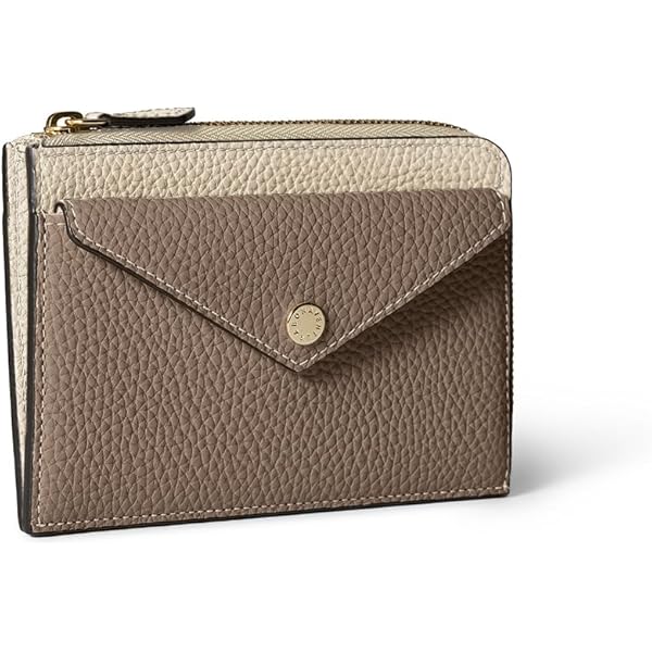 Bonaventura グレージュ×イエロー　レザー ミニ財布　美品 Amazon | [BONAVENTURA] スモール ウォレット [グレージュ