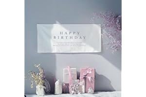 FAMULIA バースデータペストリー 誕生日 飾り付け 横長 男の子 女の子 シンプル (タペストリー C)