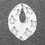 Tovadoo ベビー よだれかけ　コットンブレンド　ペンギン　ソフト　ファッション　キュート　出産祝い　プレゼント 七色入　19*26cm　0-6歳