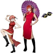 Amazon.co.jp: 銀魂 コスプレ道具 夜兎族 兄妹 神威 神楽 傘 かさ