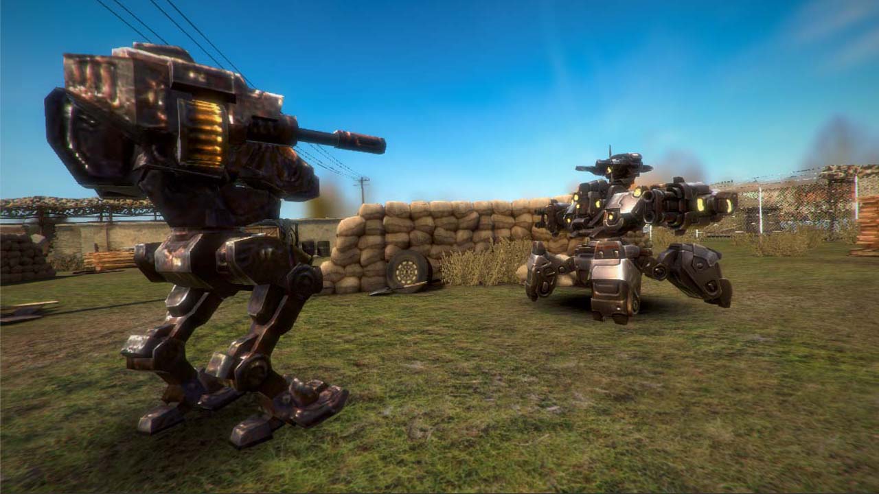 real mech robot steel war 3d