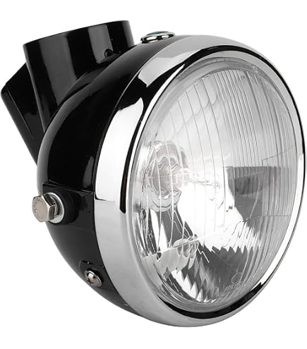 Amazon | ミニモト 4Lモンキーヘッドライト12V電球付き (クローム