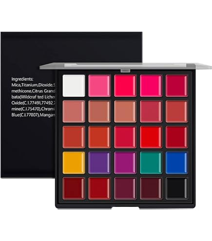 Amazon | 口紅パレット、口紅キット、保湿口紅プレート24色、ヌードと