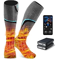 Amazon.co.jp: 【3足/2足/1足入り】電熱ソックス アプリ45-75℃温度調節