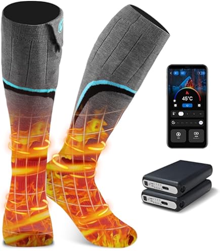 Amazon.co.jp: 【3足/2足/1足入り】電熱ソックス 自動接続 つま先発熱