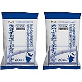 プラス ホワイトボードクリーナー シートタイプ 20枚入 2袋セット 423-418×2