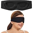 ALASKA BEAR Sleep Mask for Side Sleepers Patented Design, Cup-Shaped and Extra-Soft, 100 Blackout Eye Mask Shades Cover for M