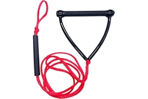 水上スキーサーフィンロープウェイクボードニーボードチューブ牽引ロープ調節可能なウェイクサーフロープウェイクサーフィン用ハンドル付き