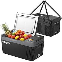 Amazon.co.jp: BougeRV 車載冷蔵庫 ポータブルれいぞうこ用バッグ付き