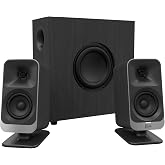 Klipsch ProMedia Lumina 2.1 Computer Gaming System with Subwoofer and RGB Lighting Effects Built-in