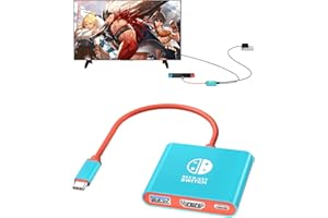 【新型】Switch ドック 直接にTV出力 Dnkeaur Steam Deckゲーム機本体 HD変換/TV/テーブルモード ニンテンドースイッチ Switch OLEDドック HDMI変換アダプター4K@30Hz テレビ接続ケーブル Type-C