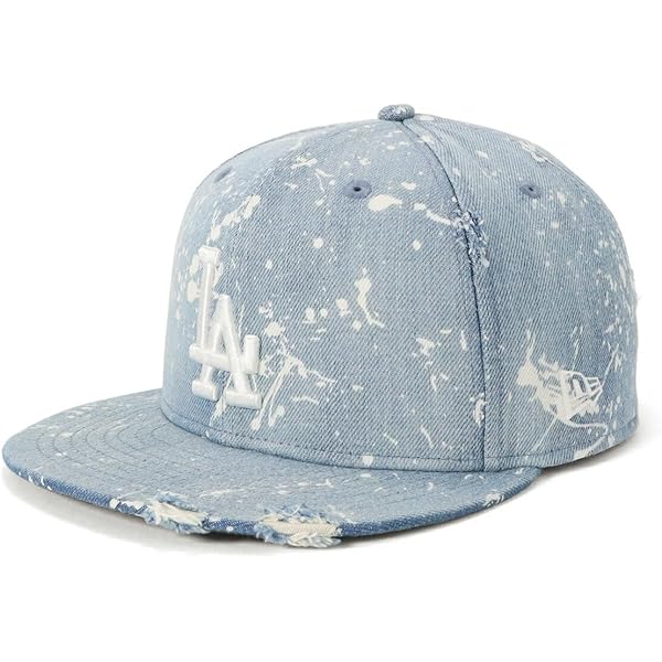 Amazon | [ニューエラ] 59FIFTY Damaged Denim ロサンゼルス