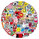 ステッカーセット 100枚 防水ステッカー シールパック ブランドステッカースーツケース 車 バイク ヘルメット スケボー ギターなどに適用 (100A)