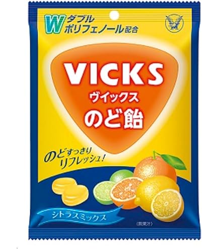 Amazon.co.jp: 大正製薬 ヴイックス すっきり甘くないのど飴󠄀 90g×6個