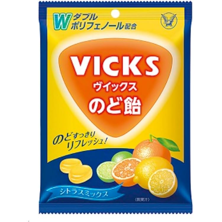 飴付き　VICKS ヴィックス　うさぎ6本　レモン　オレンジ　巨峰 VICKS のど飴 巨峰 オレンジ ミックス 6箱セット 大正製薬 - メルカリ
