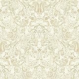 York Wallcoverings ve7056 Patina Vieアンティーク調ペイズリー壁紙、Metallics