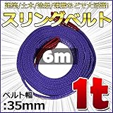 スリングベルト 幅35mm 使用荷重1t ベルトスリング 繊維ベルト 吊りベルト クレーンベルト 帯ベルト 吊り上げ 作業用 屋外 建設機械 船舶 運搬作業 ポリエステル素材 土木 農林業 造船 (6