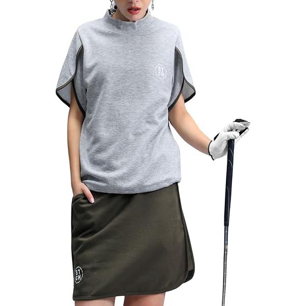 アンティカ] ANTIQUA GOLF×STCH シャツ レディース ZST-00065 Amazon