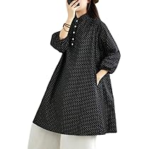 【新品未使用】ホッブス　ドットシャツワンピース ドット柄 シャツワンピ ワンピース レディース ロング 送料無料