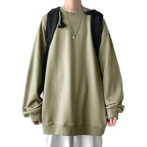 [ネクシード] トレーナー スウェット トップス メンズ オーバーサイズ 無地 秋 冬 (9色展開)