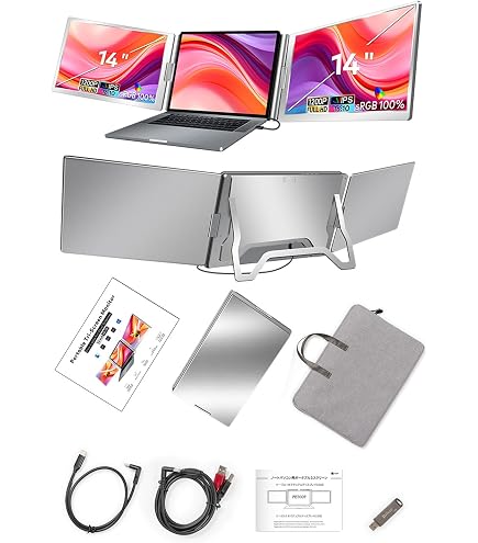 Amazon.co.jp: OFIYAA P2 12インチ ディスプレイ トリプルポータブル