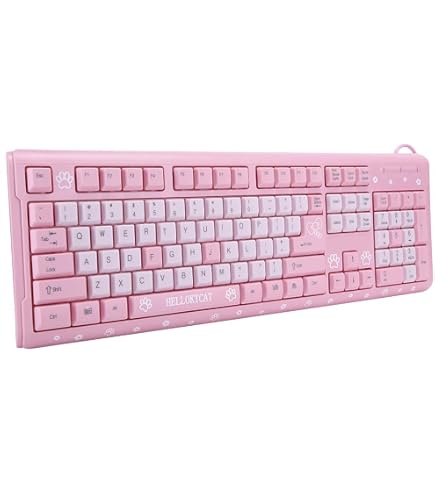 Amazon | キーボード ピンク キーボード キーボード USB 有線 極薄