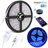 Smart LED Strip Lights Ankway 16.4Ft/5M SMD 5050 RGB Light Strip 300 LED Wireless Strip Lights Kit W