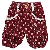 SCHNEE(スネー) ストレッチミジンコール点水玉Ptハーフパンツ 100cm /エンジ NO.F-641475