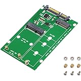 SinLoon 2-in-1NGFF M.2& MSATA to SATA III 3 PCB ボードアダプタコンバータコンポーネント(青SATA3.0/M)