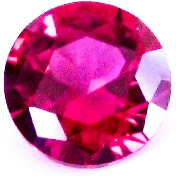 Amazon | 8mm ルビー 合成石 ラウンド ルース シンセティック