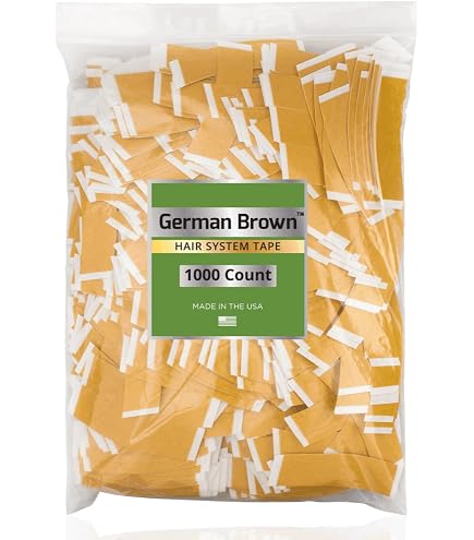 Walker German Brown Liner Cloth Tape - 72 Strips, Double-Sided & Waterproof For Wigs & Hairpieces
