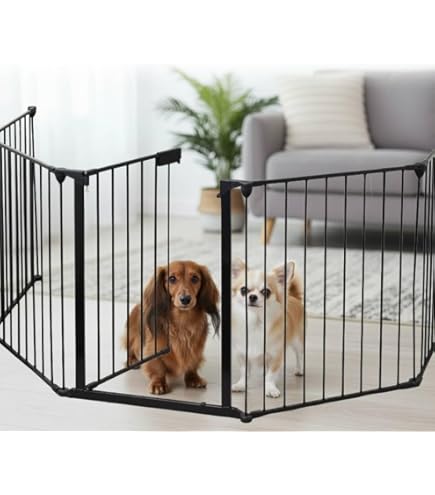 Amazon.co.jp: 木製おくだけドア付ペットゲートH レギュラー ブラウン