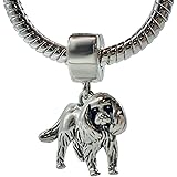 Bolenvi Cavalier King Charles Spaniel Dog 925 Sterling Silver Clip-On Dangle Pendant X Charm Bead for Pandora & Similar Charm
