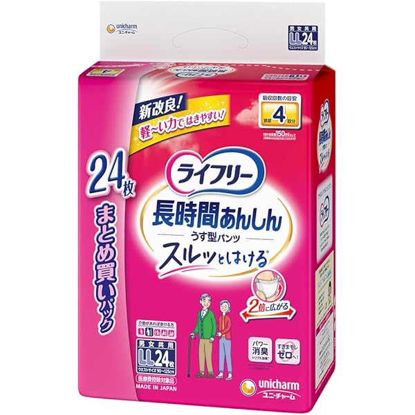 Amazon | 肌ケア アクティ 大人用おむつ 超うす型スリムパンツ 4回分