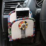 Zhhlinyuan 車の収納ボックス Thanksgiving Day Christmas Gift Retro Wind Automotive Vehicle Air Outlet Storage