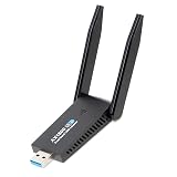AKEIE WiFi 無線LAN 子機 USB3.0 受信機 アダプター 高速通信 1201Mbps+574Mbps WiFi6対応 外付けアンテナ MU-MIMO機能 Windows 10/11対応