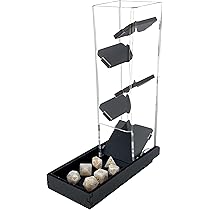 Amazon | C4Labs ダイスタワー&トレイ | クリア木製パドル付き