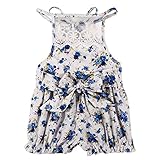 MIOIM キャミソール ガールズ ベビー服 タンクトップ ロンパース ハーフパンツ ノースリーブ 花柄 ベルト付き レース 高級感 上品 インナー 写真 撮影 カジュアル