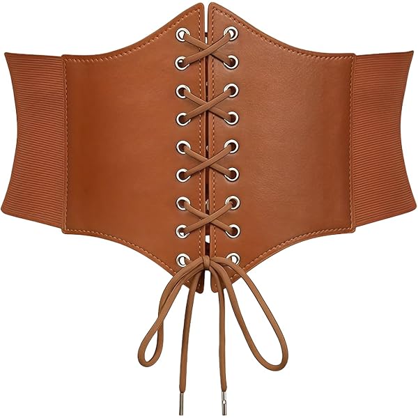 O-ring Heart Belt Women's Gothic Corset Belt - Black Faux Leather Wide Waist Cincher With O-Ring & Heart Ring, Adjustable Snaps For Daily Wear, Cosplay & Halloween Pirate Corset Women