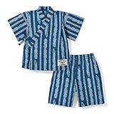 【ベビー服】甚平　　電車柄　サイズ:80