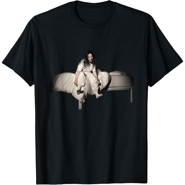 Amazon | 公式ビリーアイリッシュポートレート Tシャツ | Tシャツ 